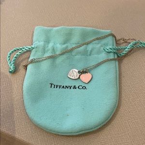 Tiffany Mimi double heart tag necklaces